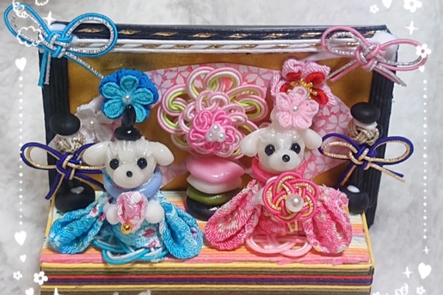 わんこひな人形づくり